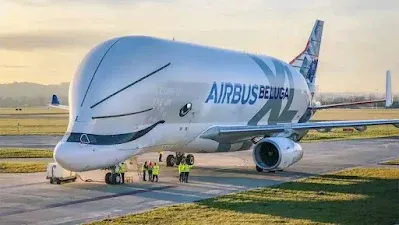 Image of Air Beluga at an airport