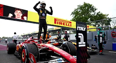 Charles Leclerc Delights Home F1 Fans  After Winning Italian GP